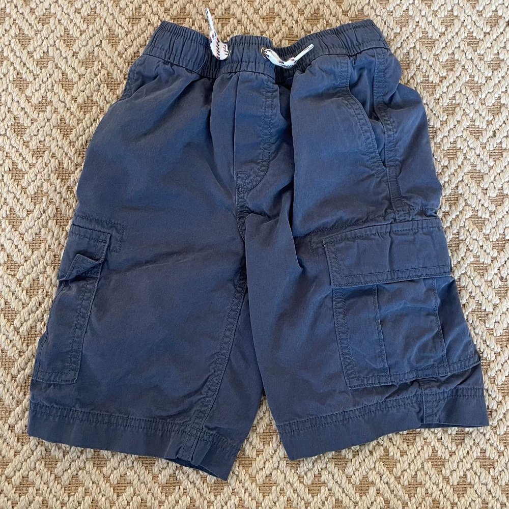 Hanna Andersson Boys Drawstring Cargo Shorts Sz 120 (6/7)